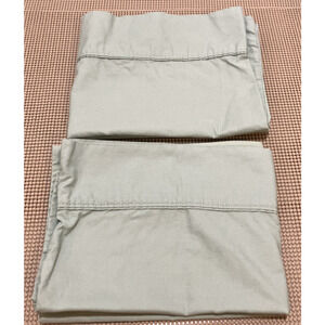 Springs Pillowcase Pair Standard Queen Solid Green Cotton
